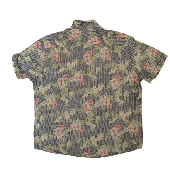 Tommy Bahama Relax Men's Size 2XL Button Down Floral Reverse Print Shirt - Picture 2 of 15